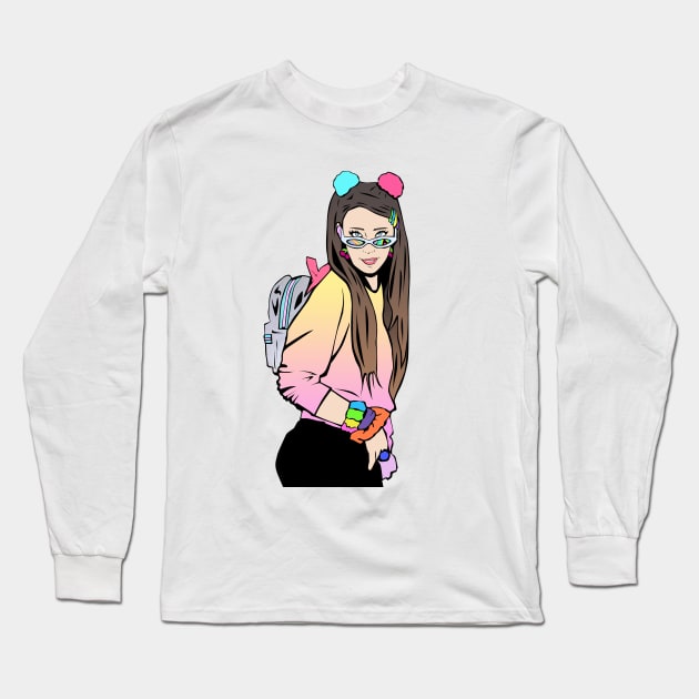 Jenna Marbles Long Sleeve T-Shirt by miyku